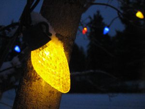 Mourner, take heart in Christmas light.