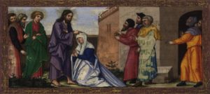 Sabbath healing of the crippled woman.