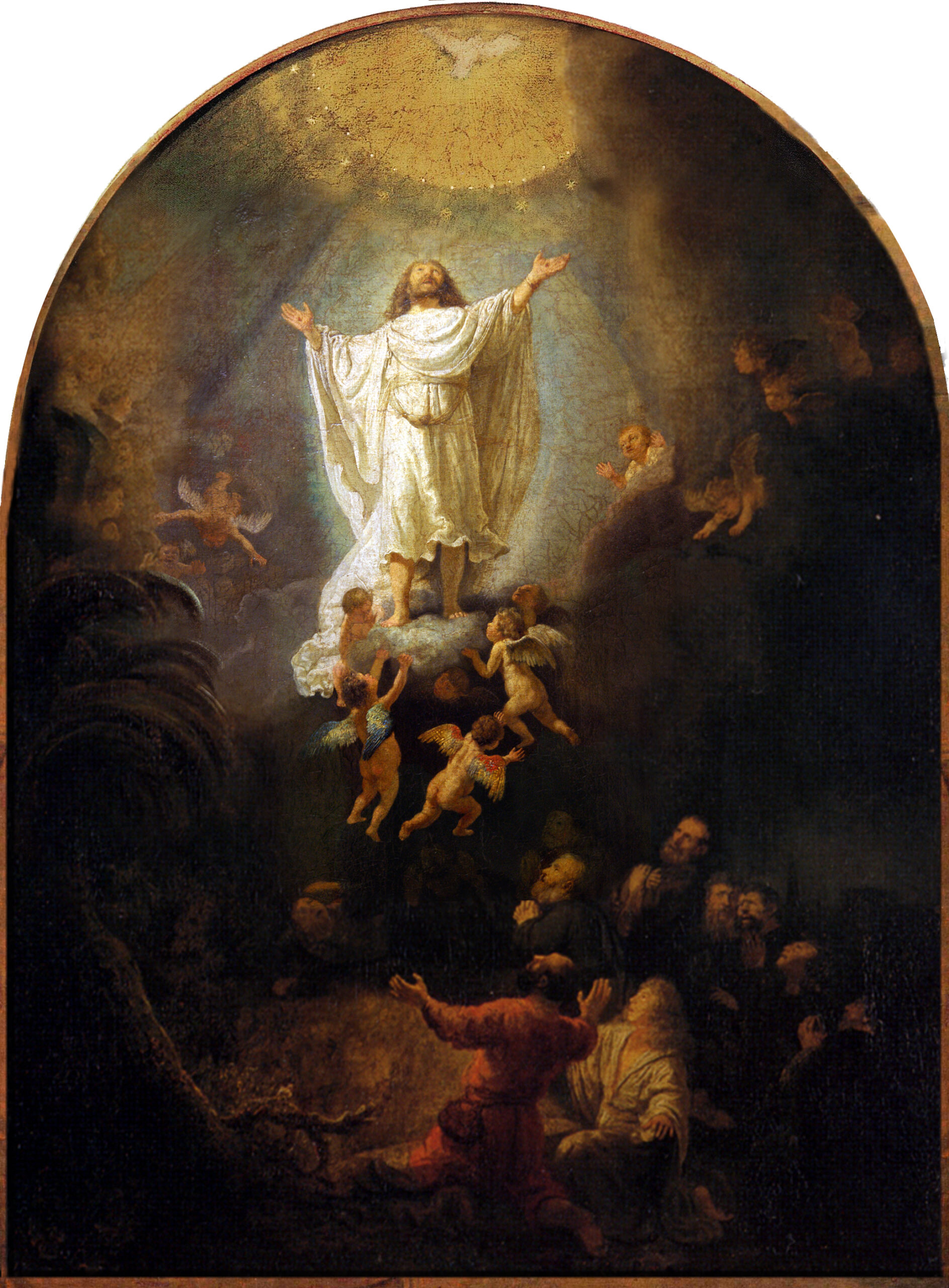Witnesses in darkness below will lead others to see the light of Christ.